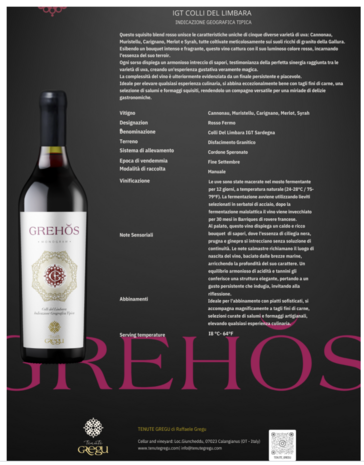 Greho's IGT Colli del Limbara
