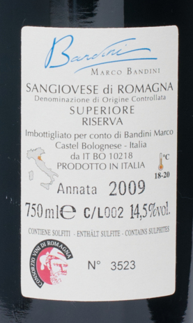 Tre Archi Sangiovese Superiore Riserva D.O.C.